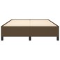 vidaXL Bettgestell Dunkelbraun 140x190 cm Stoff vidaXL Bettgestell Dunkelbraun 140x190 cm Stoff