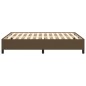 vidaXL Bettgestell Dunkelbraun 140x190 cm Stoff vidaXL Bettgestell Dunkelbraun 140x190 cm Stoff