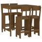 vidaXL 5-tlg. Gartenbar-Set Honigbraun Massivholz Kiefer vidaXL 5-tlg. Gartenbar-Set Honigbraun Massivholz Kiefer