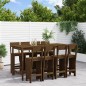 vidaXL 9-tlg. Gartenbar-Set Honigbraun Massivholz Kiefer vidaXL 9-tlg. Gartenbar-Set Honigbraun Massivholz Kiefer