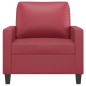 vidaXL Sessel Weinrot 60 cm Kunstleder vidaXL Sessel Weinrot 60 cm Kunstleder