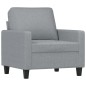 vidaXL Sofasessel Hellgrau 60 cm Stoff vidaXL Sofasessel Hellgrau 60 cm Stoff