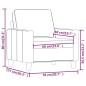 vidaXL Sessel Weinrot 60 cm Stoff vidaXL Sessel Weinrot 60 cm Stoff