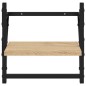 vidaXL 4-tlg. Wandregal-Set mit Stangen Sonoma-Eiche Holzwerkstoff vidaXL 4-tlg. Wandregal-Set mit Stangen Sonoma-Eiche Holzwerkstoff