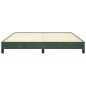 Bettgestell Dunkelgrün 160x200 cm Samt Bettgestell Dunkelgrün 160x200 cm Samt