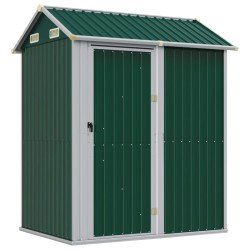 vidaXL Gerätehaus Grün 192x152,5x237 cm Verzinkter Stahl