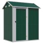 vidaXL Gerätehaus Grün 192x152,5x237 cm Verzinkter Stahl vidaXL Gerätehaus Grün 192x152,5x237 cm Verzinkter Stahl