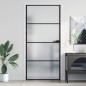 vidaXL Innentür Schlank Schwarz 93x201,5 cm Hartglas & Aluminium vidaXL Innentür Schlank Schwarz 93x201,5 cm Hartglas & Aluminium
