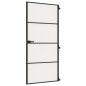 vidaXL Innentür Schlank Schwarz 93x201,5 cm Hartglas & Aluminium vidaXL Innentür Schlank Schwarz 93x201,5 cm Hartglas & Aluminium