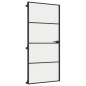 vidaXL Innentür Schlank Schwarz 93x201,5 cm Hartglas & Aluminium vidaXL Innentür Schlank Schwarz 93x201,5 cm Hartglas & Aluminium