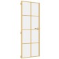 vidaXL Innentür Schlank Golden 76x201,5 cm Hartglas und Aluminium vidaXL Innentür Schlank Golden 76x201,5 cm Hartglas und Aluminium