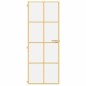vidaXL Innentür Schlank Golden 76x201,5 cm Hartglas und Aluminium vidaXL Innentür Schlank Golden 76x201,5 cm Hartglas und Aluminium