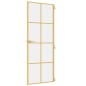 vidaXL Innentür Schlank Golden 76x201,5 cm Hartglas und Aluminium vidaXL Innentür Schlank Golden 76x201,5 cm Hartglas und Aluminium