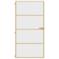 vidaXL Innentür Schlank Golden 102,5x201,5 cm Hartglas und Aluminium vidaXL Innentür Schlank Golden 102,5x201,5 cm Hartglas und Aluminium