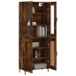 Highboard Räuchereiche 69,5x34x180 cm Holzwerkstoff Highboard Räuchereiche 69,5x34x180 cm Holzwerkstoff