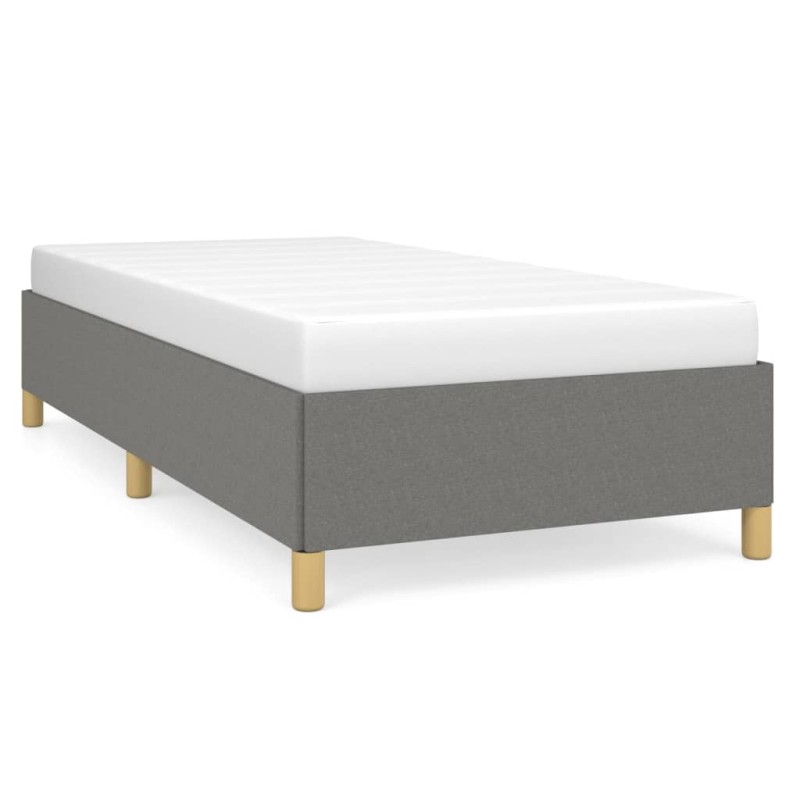 vidaXL Bettgestell ohne Matratze Dunkelgrau 90x200 cm Stoff vidaXL Bettgestell ohne Matratze Dunkelgrau 90x200 cm Stoff