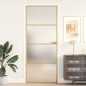 vidaXL Innentür Schlank Golden 83x201,5 cm Hartglas und Aluminium vidaXL Innentür Schlank Golden 83x201,5 cm Hartglas und Aluminium