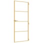 vidaXL Innentür Schlank Golden 83x201,5 cm Hartglas und Aluminium vidaXL Innentür Schlank Golden 83x201,5 cm Hartglas und Aluminium