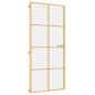 vidaXL Innentür Schlank Golden 93x201,5 cm Hartglas und Aluminium vidaXL Innentür Schlank Golden 93x201,5 cm Hartglas und Aluminium