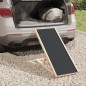 vidaXL Hunderampe Grau 100x40 cm Massivholz Tanne vidaXL Hunderampe Grau 100x40 cm Massivholz Tanne