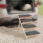 vidaXL Hundetreppe Grau 105x47 cm Massivholz Tanne vidaXL Hundetreppe Grau 105x47 cm Massivholz Tanne