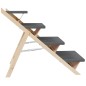 vidaXL Hundetreppe Grau 105x47 cm Massivholz Tanne vidaXL Hundetreppe Grau 105x47 cm Massivholz Tanne