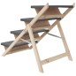 vidaXL Hundetreppe Grau 105x47 cm Massivholz Tanne vidaXL Hundetreppe Grau 105x47 cm Massivholz Tanne