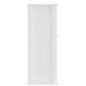 vidaXL Bad-Wandschrank BERG Weiß 40x27x71,5 cm Massivholz Kiefer vidaXL Bad-Wandschrank BERG Weiß 40x27x71,5 cm Massivholz Kiefer