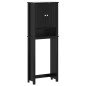 vidaXL Toilettenschrank BERG Schwarz 60x27x164,5 cm Massivholz vidaXL Toilettenschrank BERG Schwarz 60x27x164,5 cm Massivholz
