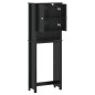 vidaXL Toilettenschrank BERG Schwarz 60x27x164,5 cm Massivholz vidaXL Toilettenschrank BERG Schwarz 60x27x164,5 cm Massivholz