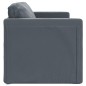 vidaXL Bodensofa mit Schlaffunktion Dunkelgrau 122x204x55 cm Samt vidaXL Bodensofa mit Schlaffunktion Dunkelgrau 122x204x55 cm Samt