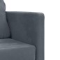 vidaXL Bodensofa mit Schlaffunktion Dunkelgrau 122x204x55 cm Samt vidaXL Bodensofa mit Schlaffunktion Dunkelgrau 122x204x55 cm Samt