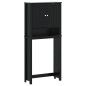 vidaXL Waschmaschinenschrank BERG Schwarz 76x27x164,5 cm Massivholz vidaXL Waschmaschinenschrank BERG Schwarz 76x27x164,5 cm Massivholz