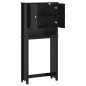 vidaXL Waschmaschinenschrank BERG Schwarz 76x27x164,5 cm Massivholz vidaXL Waschmaschinenschrank BERG Schwarz 76x27x164,5 cm Massivholz