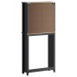 vidaXL Waschmaschinenschrank BERG Schwarz 76x27x164,5 cm Massivholz vidaXL Waschmaschinenschrank BERG Schwarz 76x27x164,5 cm Massivholz