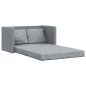 vidaXL Bodensofa mit Schlaffunktion Hellgrau 112x174x55 cm Stoff vidaXL Bodensofa mit Schlaffunktion Hellgrau 112x174x55 cm Stoff