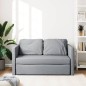 vidaXL Bodensofa mit Schlaffunktion Hellgrau 112x174x55 cm Stoff vidaXL Bodensofa mit Schlaffunktion Hellgrau 112x174x55 cm Stoff