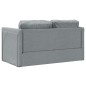 vidaXL Bodensofa mit Schlaffunktion Hellgrau 112x174x55 cm Stoff vidaXL Bodensofa mit Schlaffunktion Hellgrau 112x174x55 cm Stoff