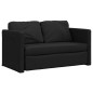 vidaXL Bodensofa mit Schlaffunktion Schwarz 112x174x55 cm Stoff vidaXL Bodensofa mit Schlaffunktion Schwarz 112x174x55 cm Stoff