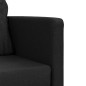 vidaXL Bodensofa mit Schlaffunktion Schwarz 112x174x55 cm Stoff vidaXL Bodensofa mit Schlaffunktion Schwarz 112x174x55 cm Stoff