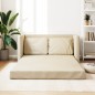 vidaXL Bodensofa mit Schlaffunktion Creme 112x174x55 cm Stoff vidaXL Bodensofa mit Schlaffunktion Creme 112x174x55 cm Stoff