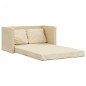 vidaXL Bodensofa mit Schlaffunktion Creme 112x174x55 cm Stoff vidaXL Bodensofa mit Schlaffunktion Creme 112x174x55 cm Stoff