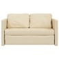 vidaXL Bodensofa mit Schlaffunktion Creme 112x174x55 cm Stoff vidaXL Bodensofa mit Schlaffunktion Creme 112x174x55 cm Stoff