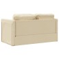 vidaXL Bodensofa mit Schlaffunktion Creme 112x174x55 cm Stoff vidaXL Bodensofa mit Schlaffunktion Creme 112x174x55 cm Stoff
