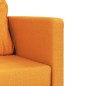 vidaXL Bodensofa mit Schlaffunktion Dunkelgelb 112x174x55 cm Stoff vidaXL Bodensofa mit Schlaffunktion Dunkelgelb 112x174x55 cm Stoff
