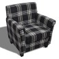 vidaXL Sessel mit Sitzpolster Schwarz Stoff vidaXL Sessel mit Sitzpolster Schwarz Stoff