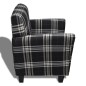 vidaXL Sessel mit Sitzpolster Schwarz Stoff vidaXL Sessel mit Sitzpolster Schwarz Stoff