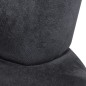 vidaXL Stuhl in Handform Schwarz Samt vidaXL Stuhl in Handform Schwarz Samt