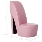 vidaXL Stuhl in Stöckelschuh-Form Rosa Kunstleder vidaXL Stuhl in Stöckelschuh-Form Rosa Kunstleder