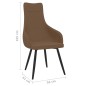 vidaXL Sessel Braun Stoff vidaXL Sessel Braun Stoff
